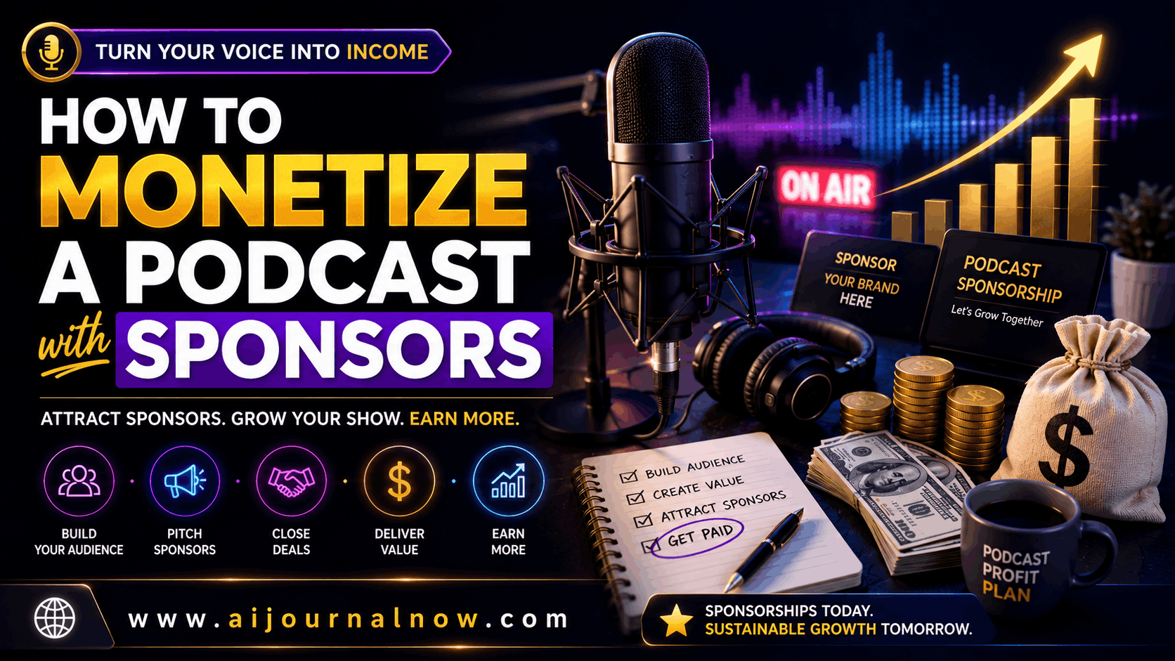 Podcast Monetization How to get your first sponsor